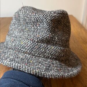 Jonathan Richard Brown/Gray Irish Tweed Lined Fedora Size M